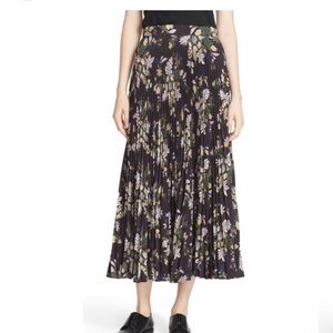 A.L.C. Williams Midi Floral Pleated Skirt size 10